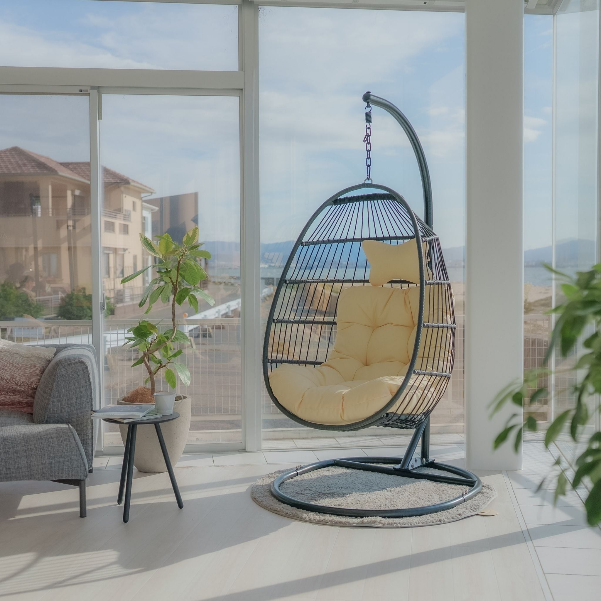 1人用折り畳みハンギングチェア Crush S