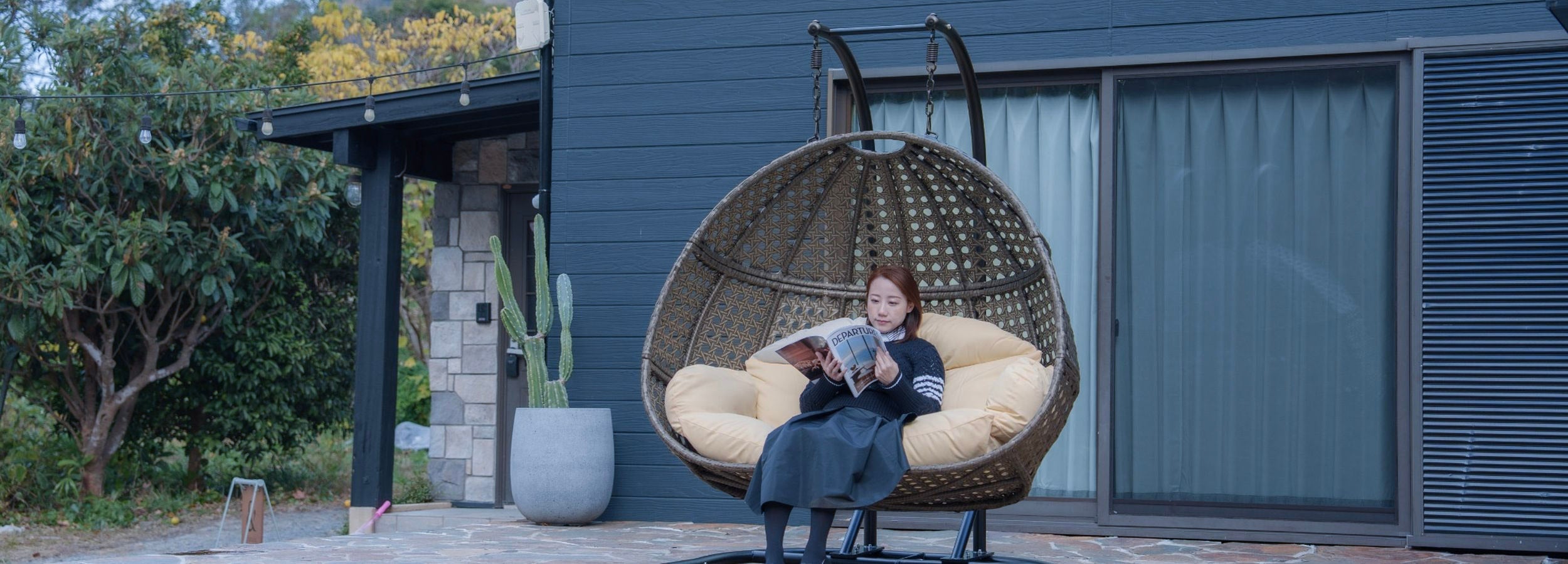 2人用 プレミアム ハンギングチェア Shell D